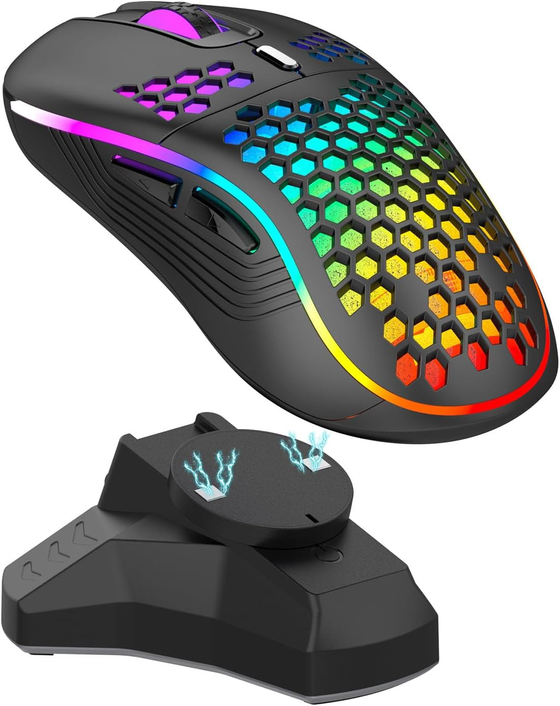 Bewinner Charging Dock for Wireless Mouse G903, G703, G403, G903HERO, G703HERO, G502HERO, Replacement Charger with USB C Interface, Overcurrent Overcharge Short Circuit Prevention image number 6