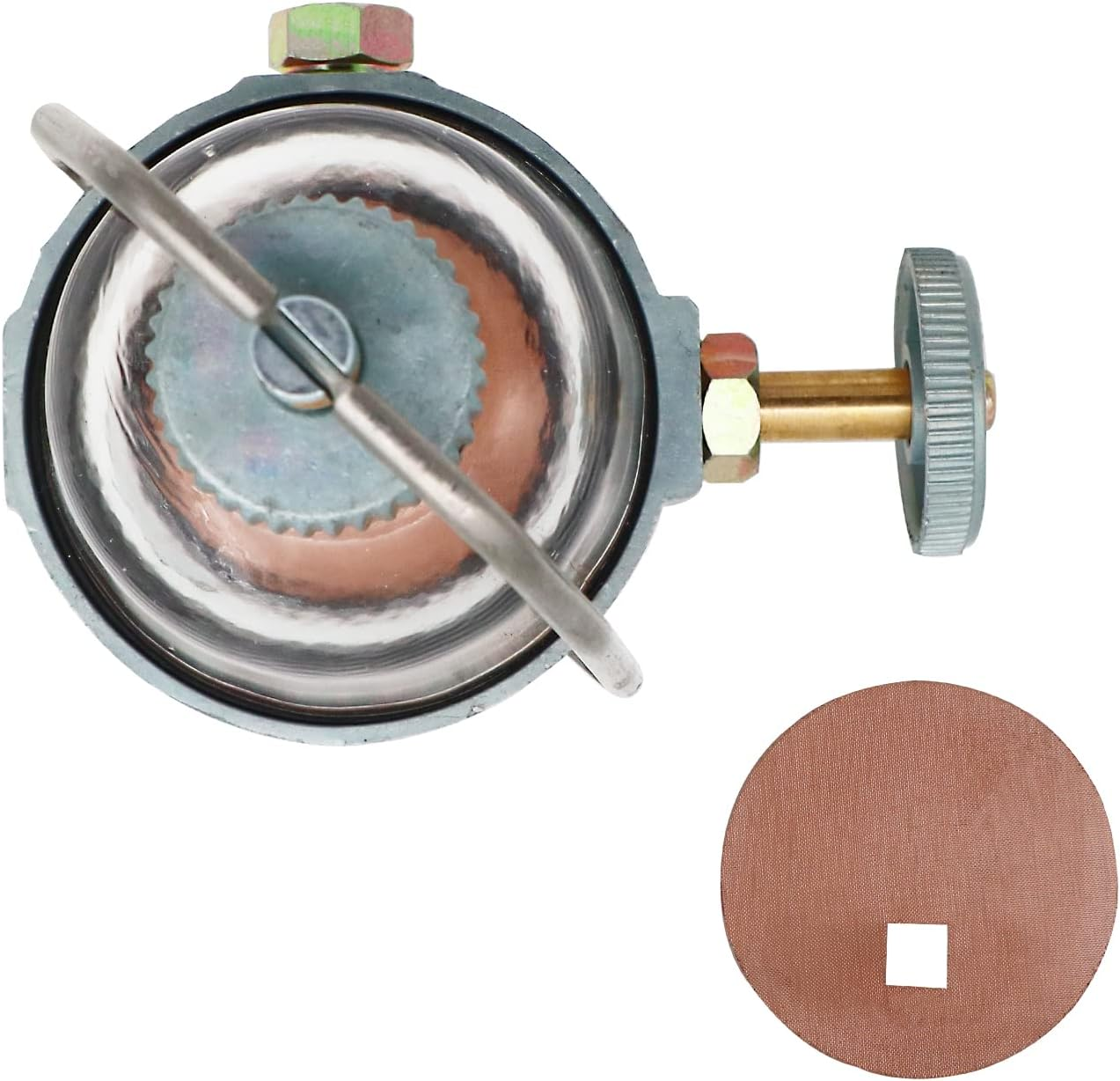 THUNDERMINGO Fuel Sediment Bowl 2NAA9155B Assembly for Ford Tractor 8N 9N 2N Fuel Sediment Bowl Glass NAA Jubilee Tractor Massey Ferguson TE20 TO20 TO30 TO35 MF35 MF50 Replacement 180141M91 2N9155B image number 2