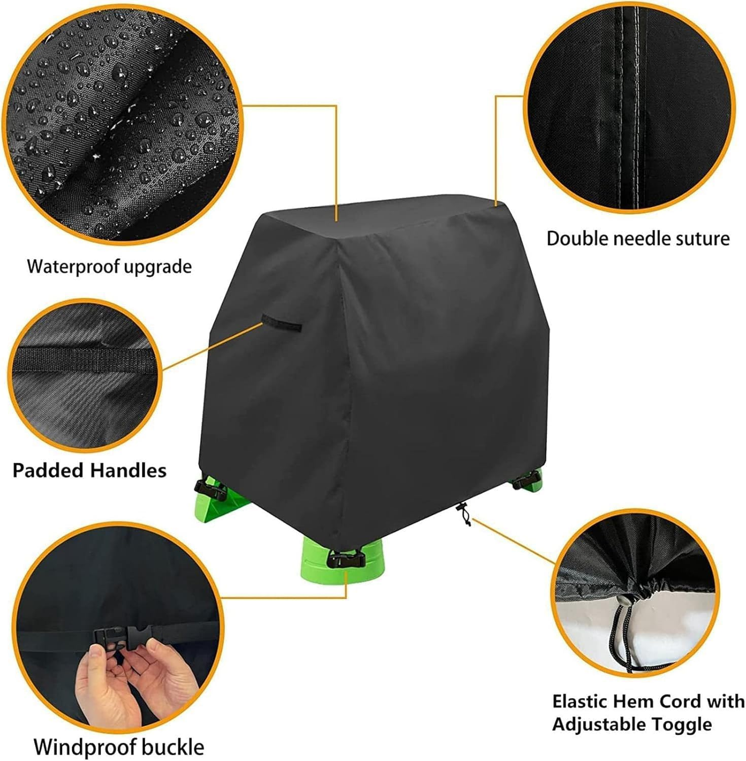 Step 2 Water Table Cover - Kids Water Table Cover, Splash Pond Water Play Table Cover , Kids Water Table Protector, Sun-Proof Waterproof Dustproof Outdoor Toys Cover for Children'S Water Toys (Black) image number 6