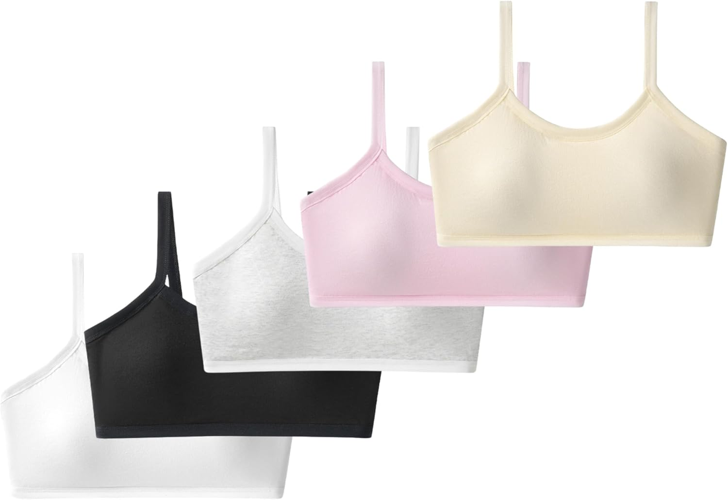 Big Girls Bra Comfort Flex Fit Seamless for Girl Teens with Adjustable Straps, Pull-On Design