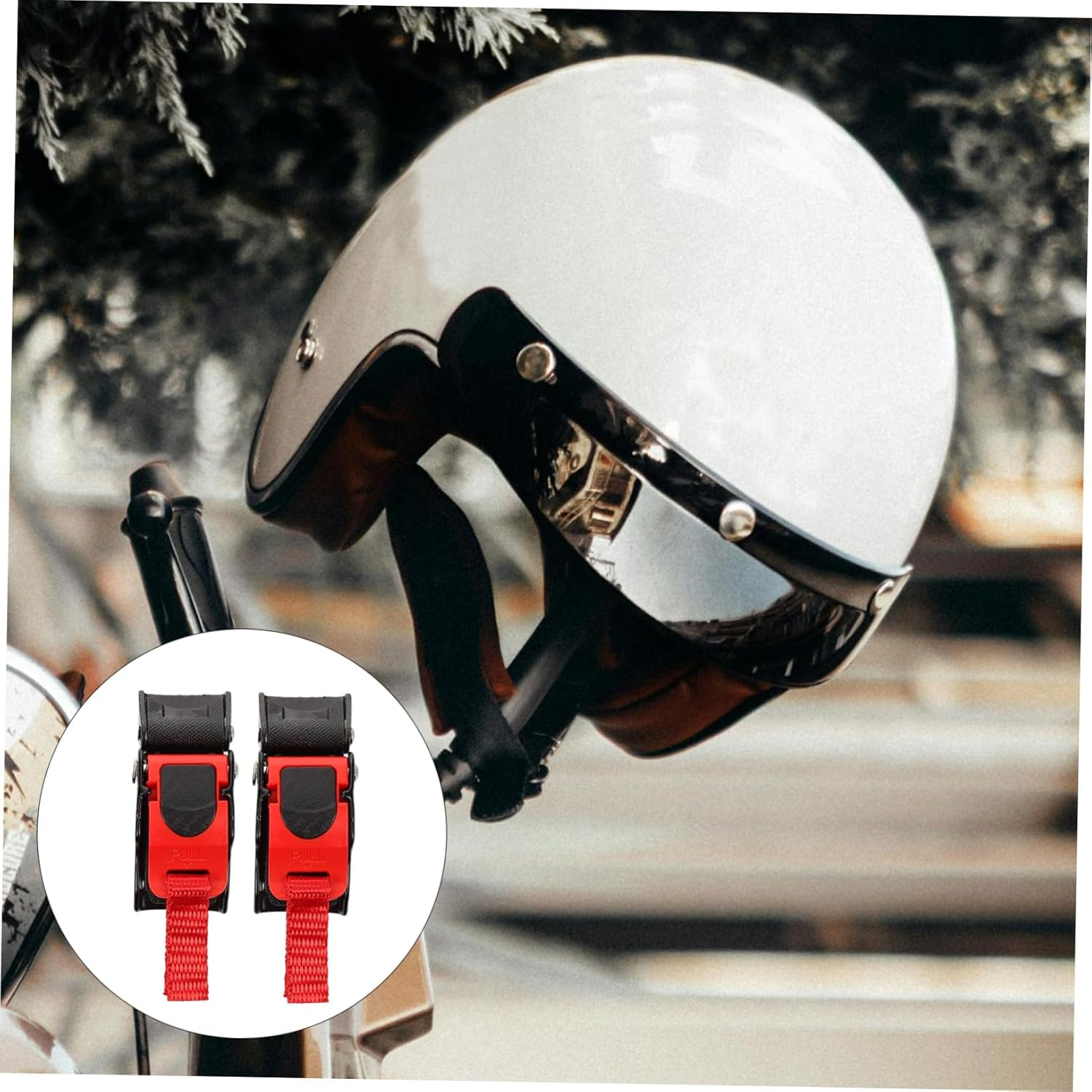 Iplusmile 2Pcs Helmet Button Buckle Chin Strap Clip, Motorcycle Helmet Quick Release Buckle Strap Locks, Bike Helmet Clip Buckle for Any Helmet image number 2