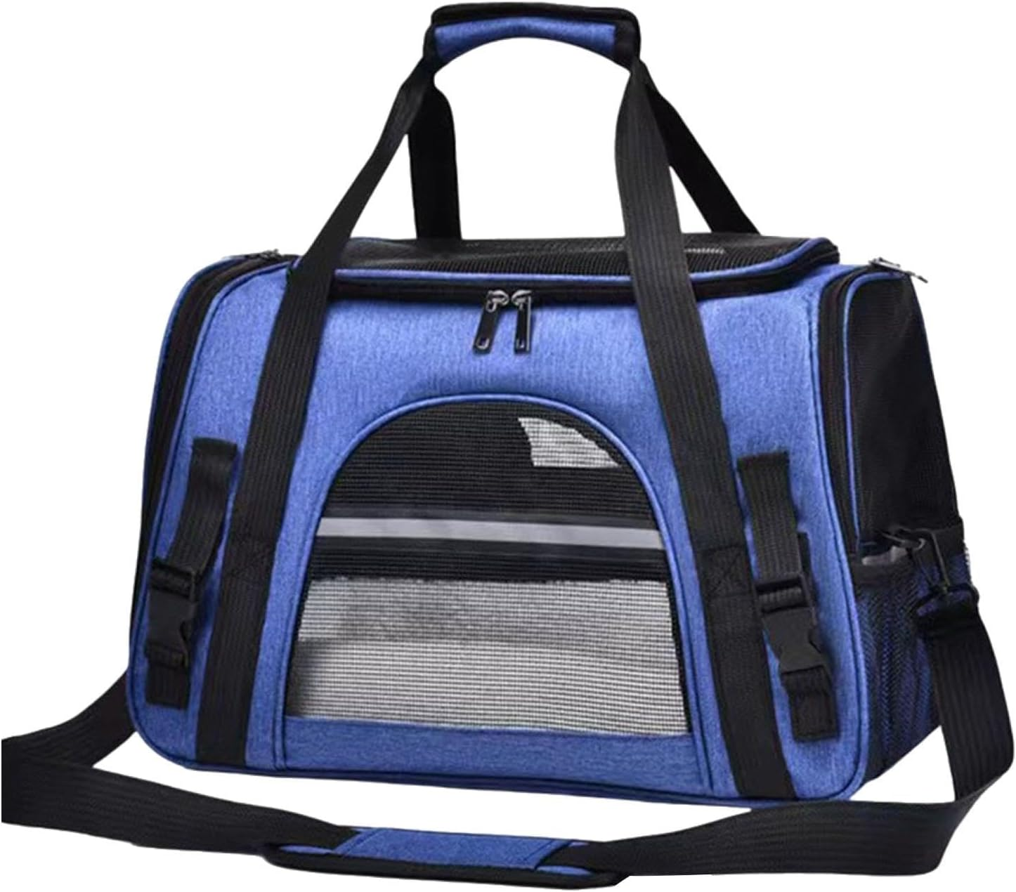 Fenteer Pet Carrier Cat Carrier Soft Large Capacity Zipper Travel Bag for Pets with Shoulder Strap and Pink