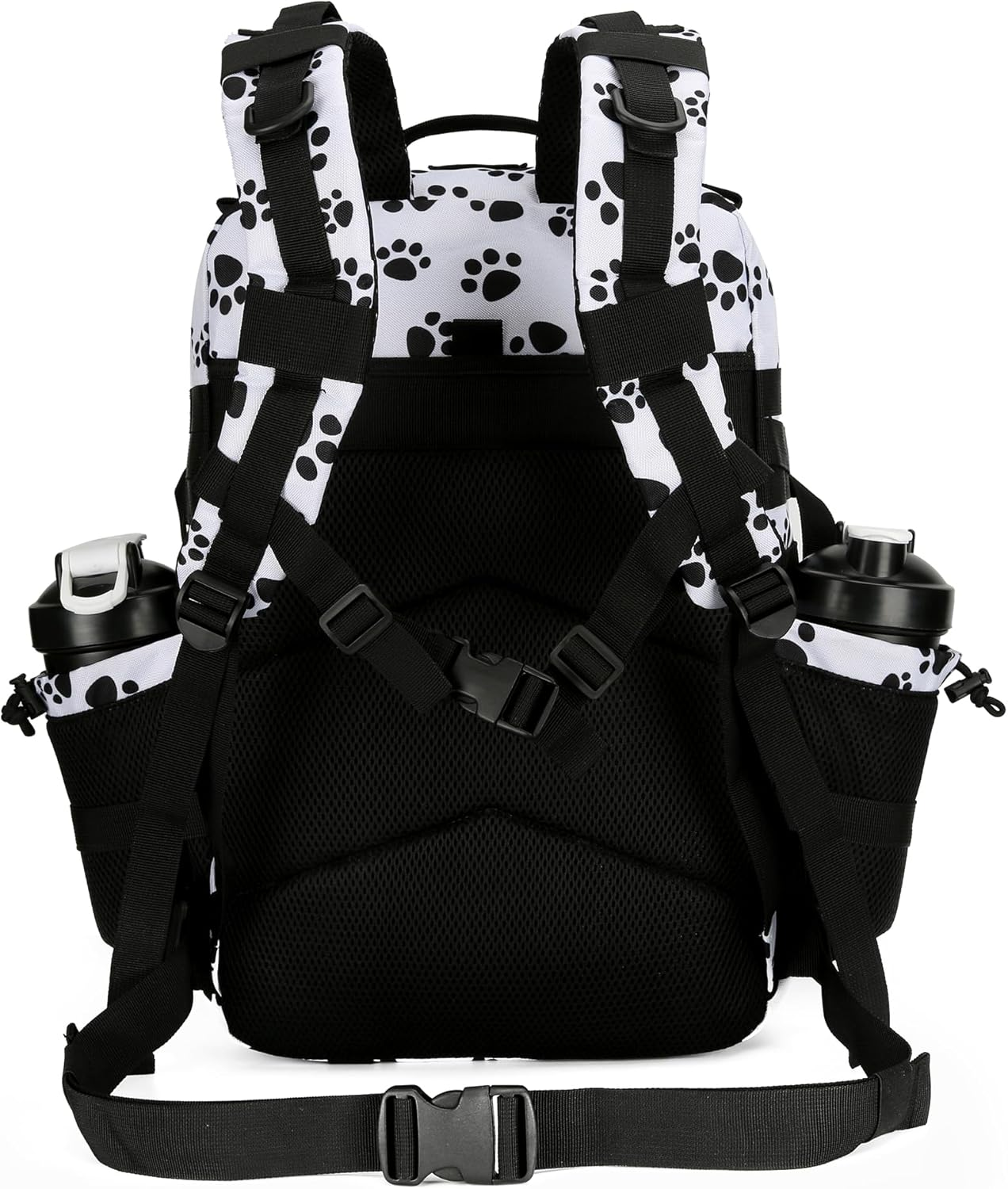 KXBUNQD Military Tactical Backpack 45L Hiking Backpacks Men Women Molle Army Backpack Daypack for Camping Fishing Travel - Black Cat Paw image number 2