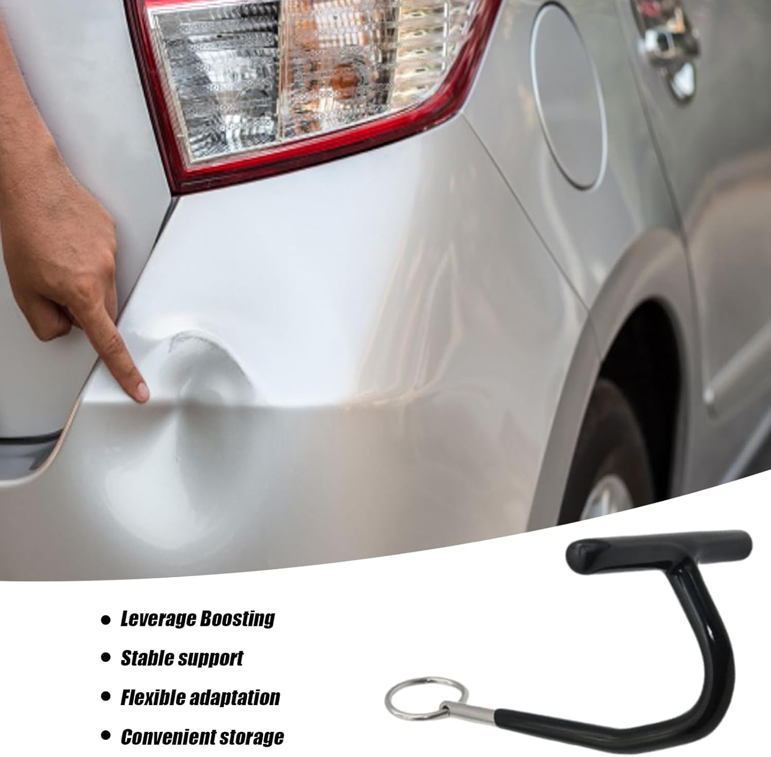 Dent Remover | Auto Dent Puller Kit,Leverage Accessories Equipment Pullers T-Lever Rod Hanger Extractor for Fridge Automotive Shop Garage Bumper image number 3