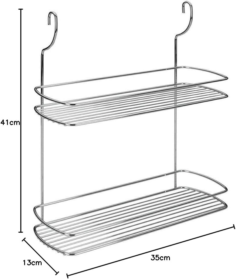Metaltex 2 Tier Chromed Shelf, Large