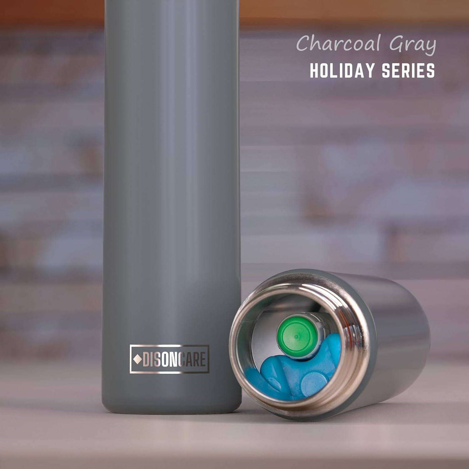 DISONCARE Holiday Insulin Cooler Travel Case 16H 1 Pen Medicine Cooler for Travel TSA Approved Diabetic Insulina Epipen Case with Medical Alert Tag(Gray） image number 1