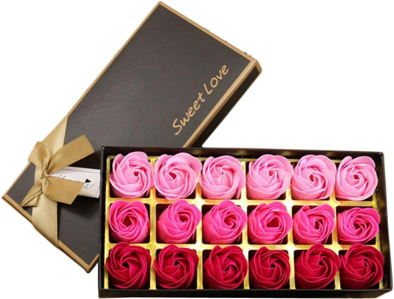 18 Pcs Floral Scented Bath Soap Rose Flower Petals (Purple)