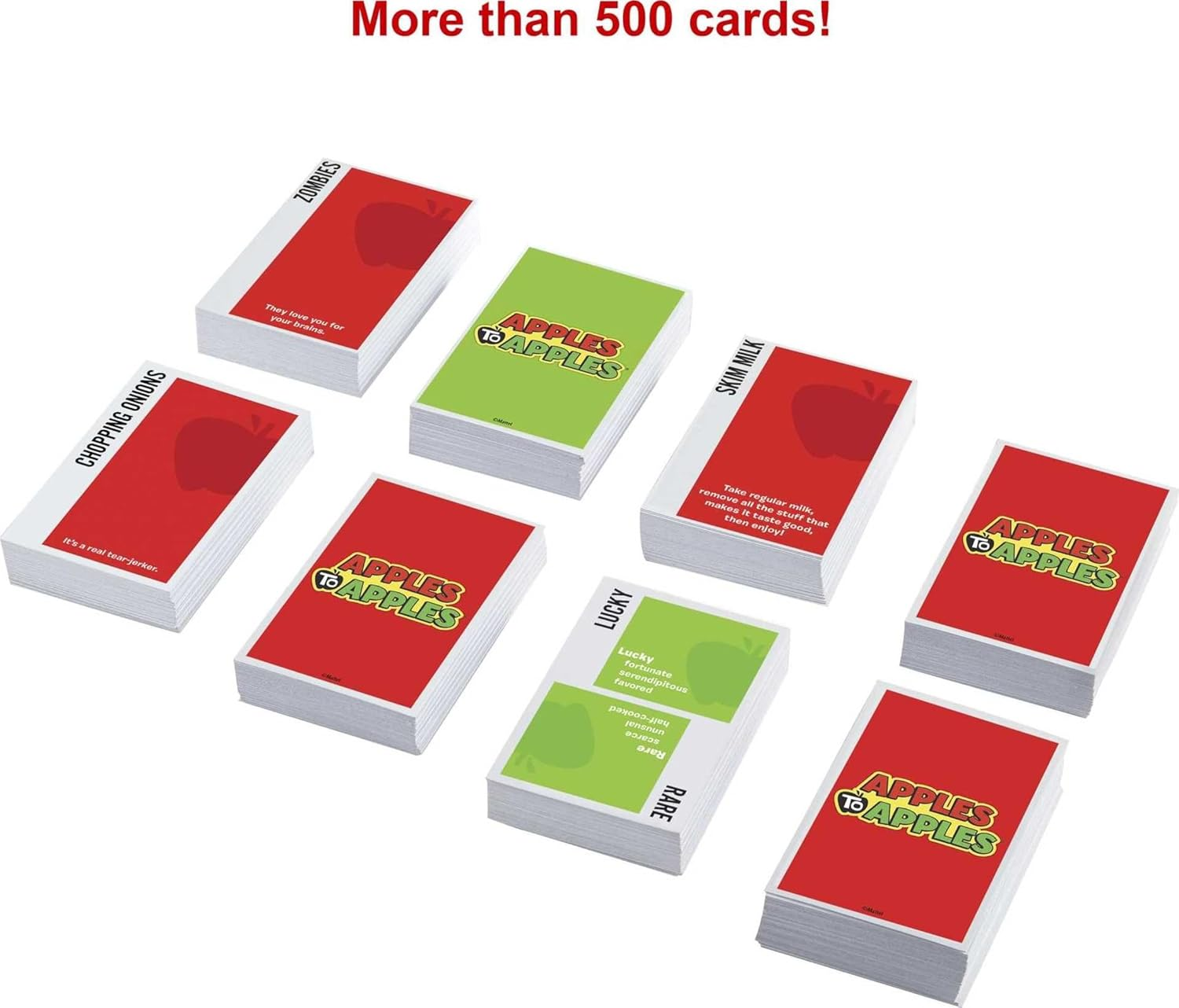 Mattel Games Apples to Apples Game of Comparisons for Parties & Family Reunions with 500+ Cards for 4 to 8 Players image number 3