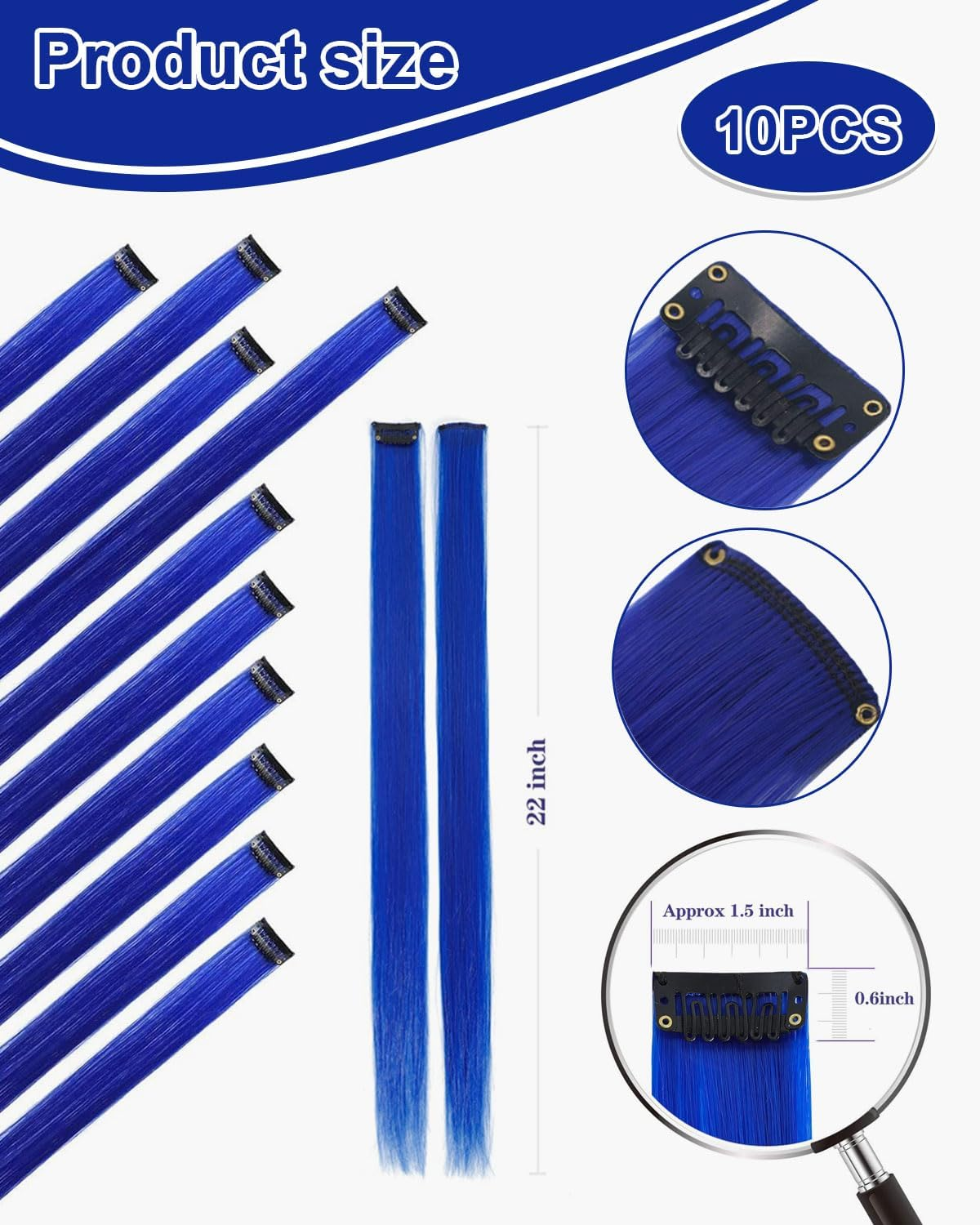 TPZORJX 10 Pieces Hair Bands Braiding Hair Clips Party Headband Red Sequins Cosplay Gift