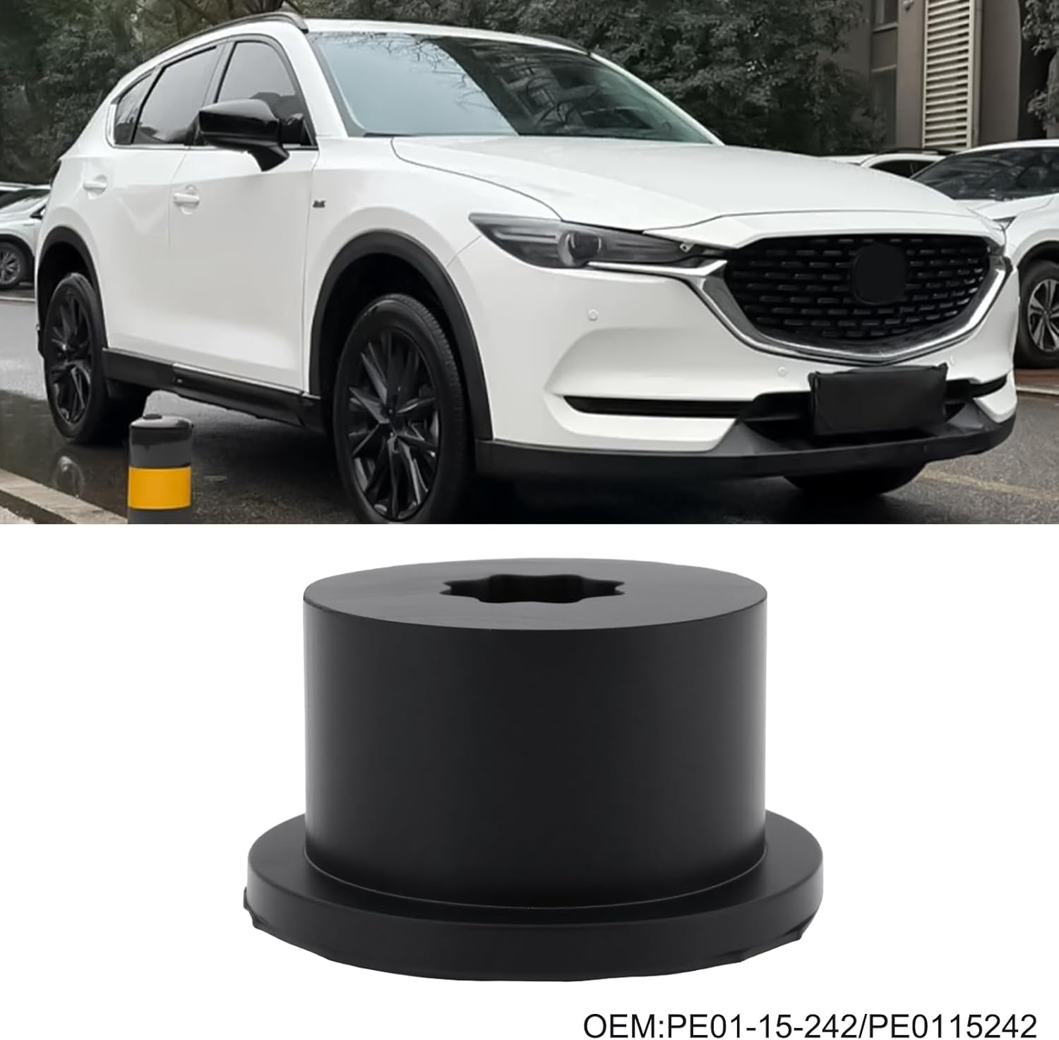 LT Easiyl 2Pcs Upper Radiator Rubber Bushing Replacement Part PE01-15-242 PE0115242 Compatible with Mazda 3 6 CX-5 image number 6