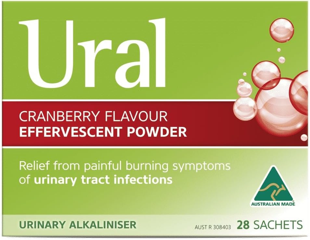 Ural Effervescent Cranberry Powder 4 G X 28 Sachets