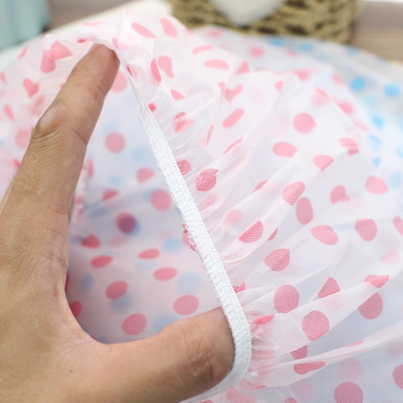 6 Pcs Shower Caps,Waterproof Shower Caps,Reusable Elastic Band Bath Hair Protection Hats for Kids Women Men Spa Salon Hair Mask image number 4