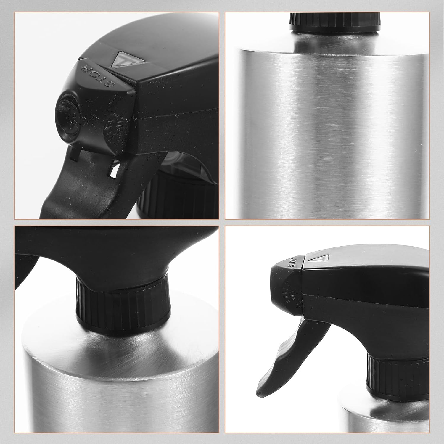 Toddmomy Watering Can Water Spray Bottle for Hair Plant Pots Indoor Metal Water Bottle Plant Mister Pots for Plants Pots for Indoor Plants Hand Pressure Stainless Steel Sprinkler