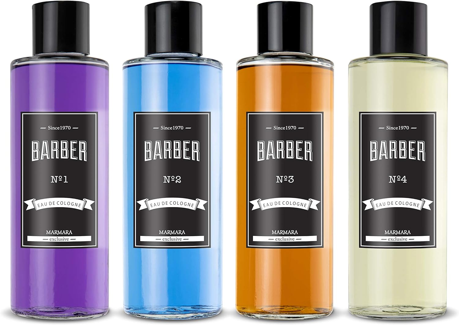 Marmara Barber Aftershave Eau De Cologne No.4 for Men 500 Ml, Yellow image number 1