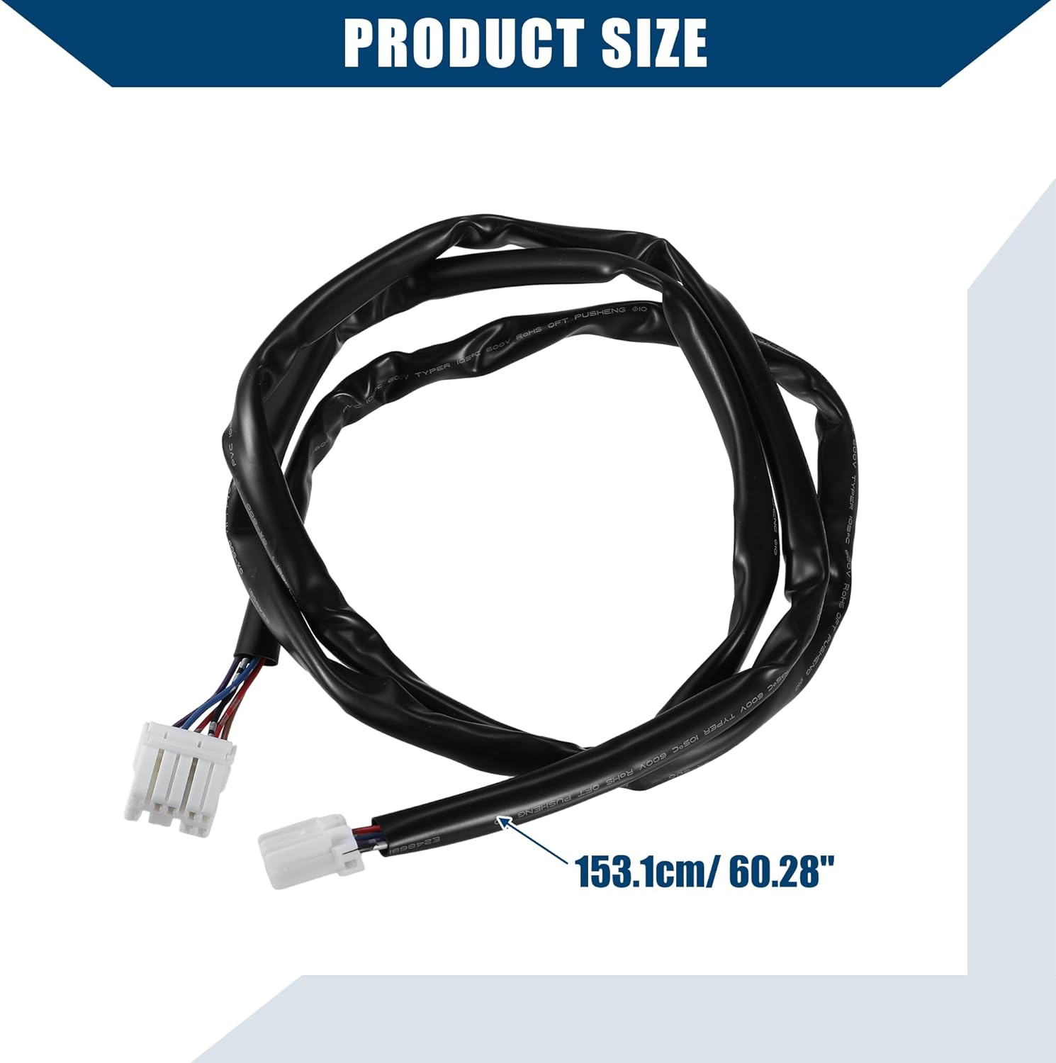 X AUTOHAUX Motorcycle Rear Fender Taillight Wiring Harness for Harley Davison Sportster Dyna Electra Glide/Motor Bike Rear Fender Tail Light Cable 6 8 Position/Durable / 1 Pcs Plastic image number 5