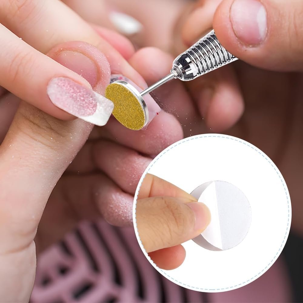 Namvo 60 PCS Colored Pedicure Sandpaper for Grinding Dead Skin and Calluses on the Soles of Feet Sand Piece Set Replacement Sand Piece with Bearing image number 4