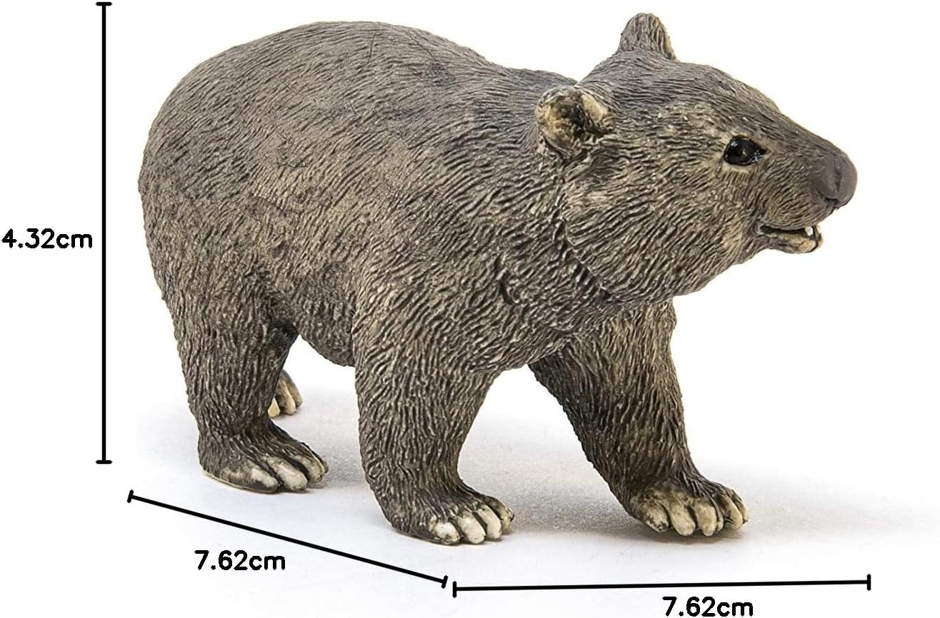 Schleich Wild Life, Realistic Australian Animal Toys for Kids Ages 3 and Above, Wombat Toy Figurine