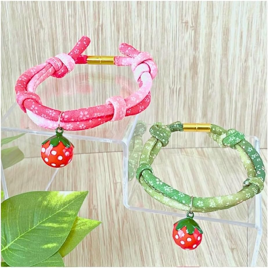 Nekomote Ichigomiruku Accessible Collar Cat Collar/Pink image number 4