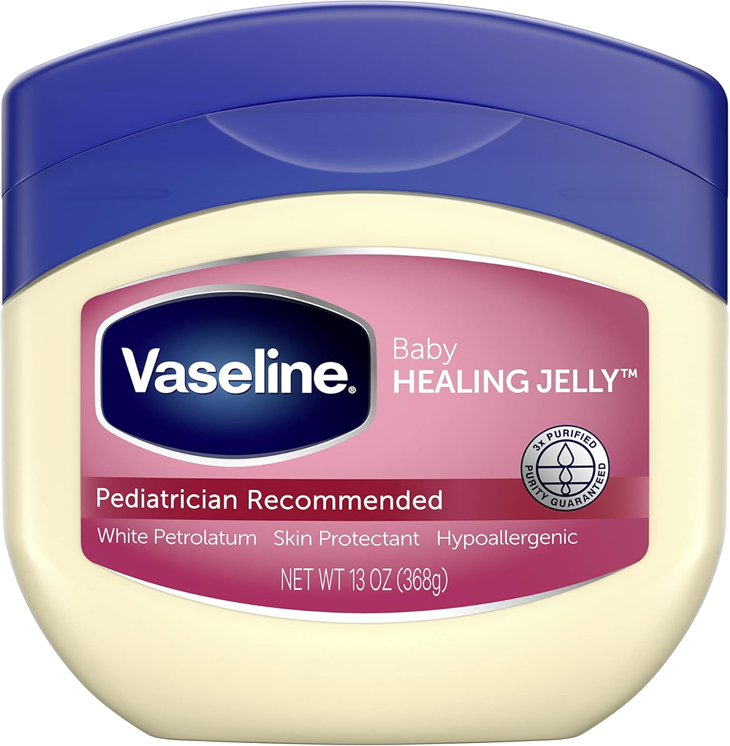 Vaseline Petroleum Jelly Baby Skincare Treats Dry Skin and Prevents Chaffed Skin from Diaper Rash Protective & Pure Hypoallergenic and Gentle on Skin 13 Oz image number 6