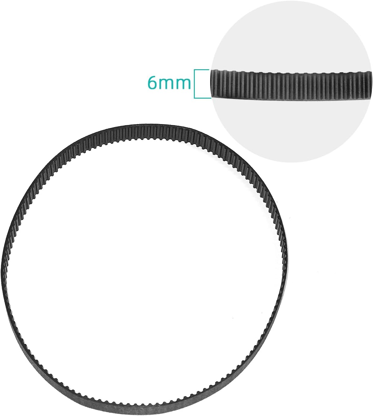 79866M Main Drive Belt for Zebra ZM400 ZM600 ZT410 ZT420 ZT411 ZT421 Thermal Label Barcode Printer 203Dpi, Smooth Transmission P/N:20006 image number 1