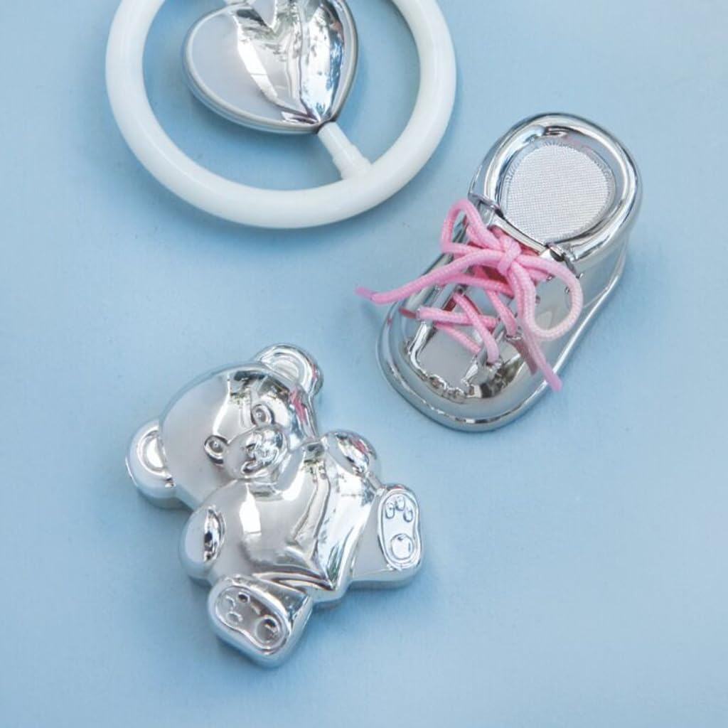 Zilverstad First Tooth/Hair Curl Box, Bear with Heart image number 1