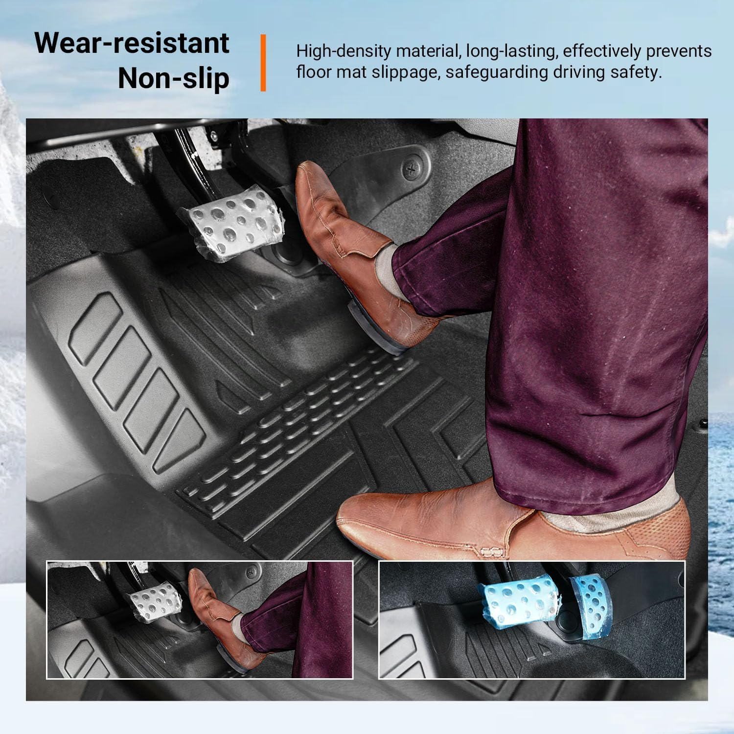 Powoq Floor Mats Compatible with 2020-2025 Subaru Outback Cargo Liner TPE Backrest Mat Replacement for 2020-2022 2023 2024 2025 Subaru Outback Accessories(Upgrade Trunk Mat+Backrest Mat+Floor Mat)