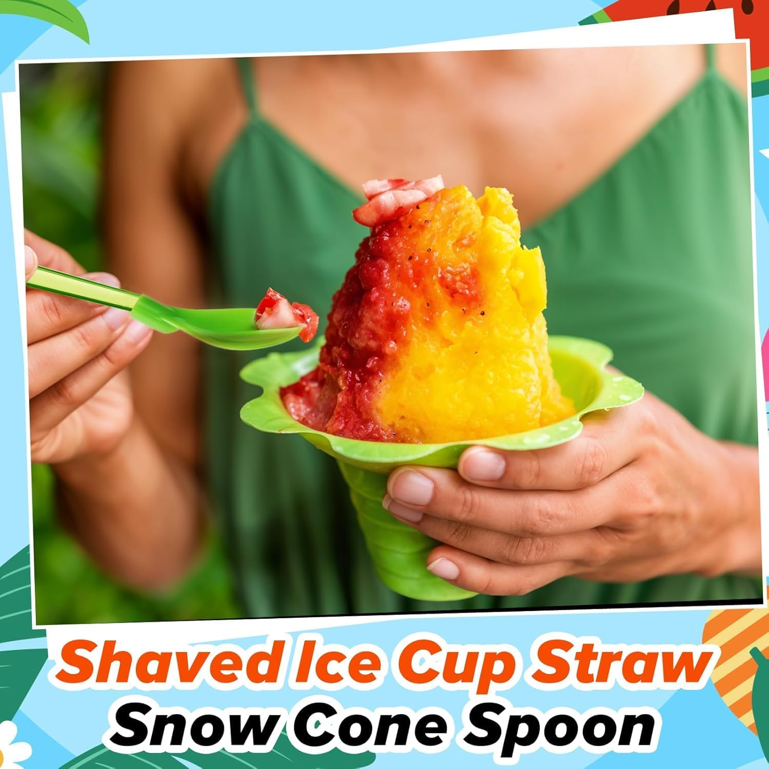 20 Pack Straws Spoons, Reusable Drinking Straw Spoons for Slush, 2-In-1 Straws with Spoon, Long Straw Spoon with Straw Brush for Coffee, Slush, Cocktail (20 Pieces) image number 5