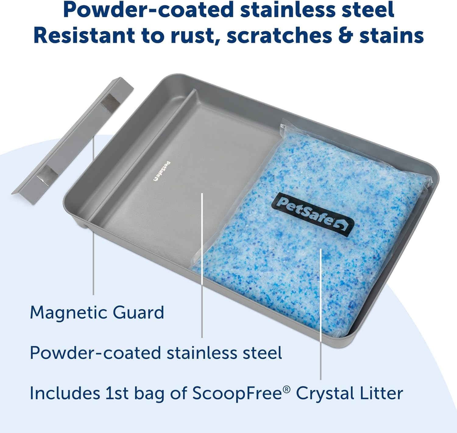 Petsafe Scoopfree Reusable Stainless Steel Litter Tray