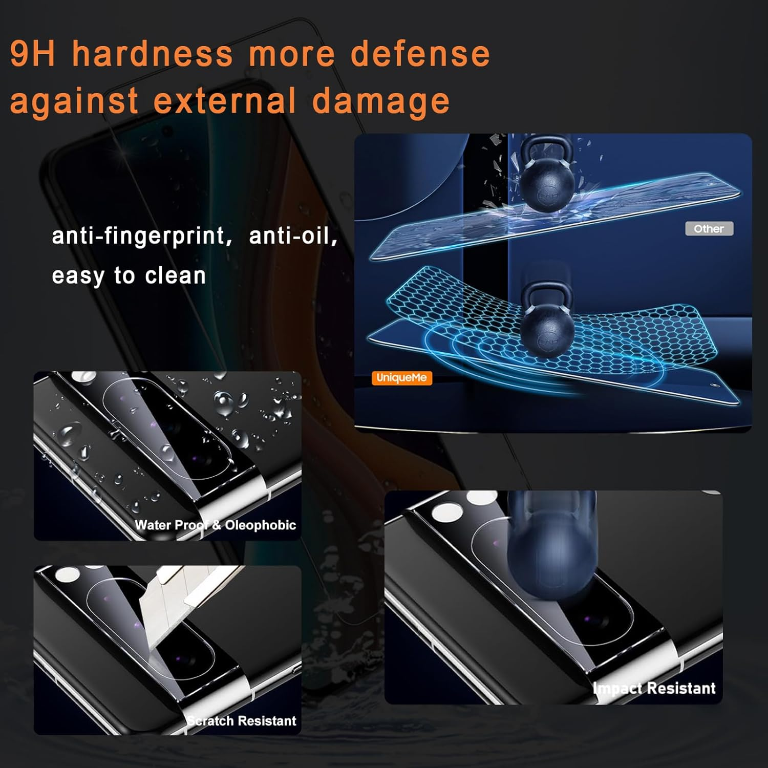 For Google Pixel 8 Pro Case Clear with Magnetic - Non-Yellowing Shock Absorption Anti-Fingerprint Scratch Resistant Cover Case Phone Case for Google Pixel 8 Pro 6.7 Inch 5G Crystal Clear image number 2