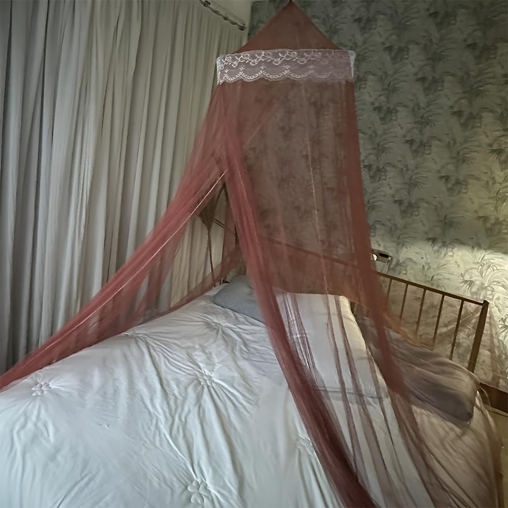 MTSDM Bed Canopy and Stick Hook, Mosquito Net for Bed Canopy, Four Corner Post Curtains Bed Canopy Elegant Mosquito Net Set, Screen Netting Canopy Curtains, Bedding Mosquito Net Canopy Bites Protect image number 1