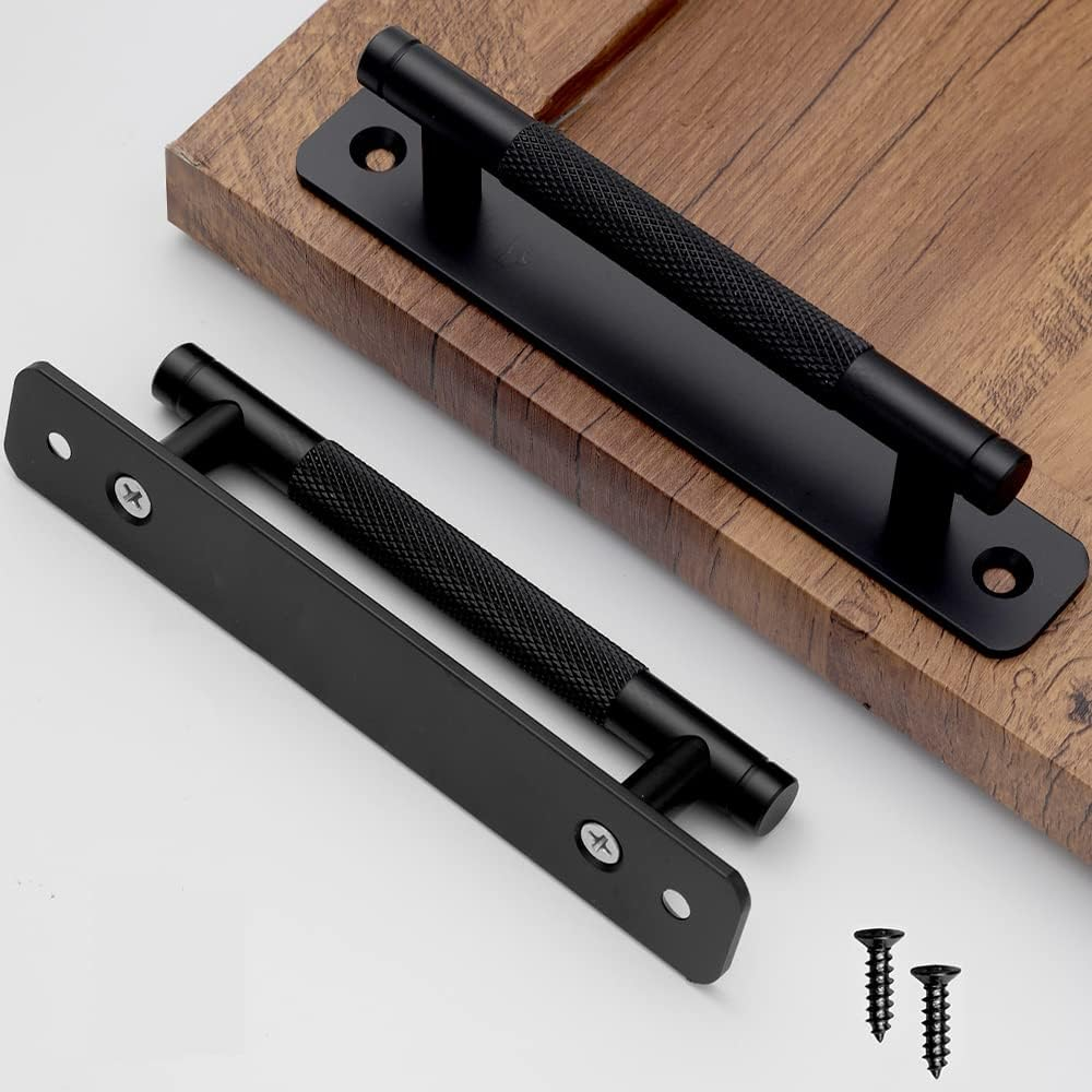 Westablize 12 Pack 5 Inch 128 Mm Matte Black Cabinet Handles Aluminum Drawer Pulls Sliding Door Pulls