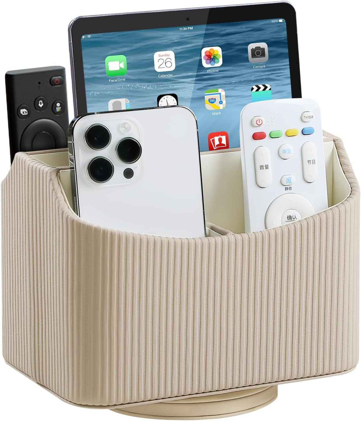 Remote Control Holder (Cream-White)