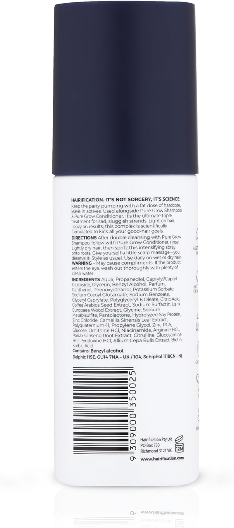 Pure Grow Leave-In Spray for Fine and Thinning Hair, Botanical Scalp Mist with Biotin Niacinamide and Caffeine, 150Ml image number 2