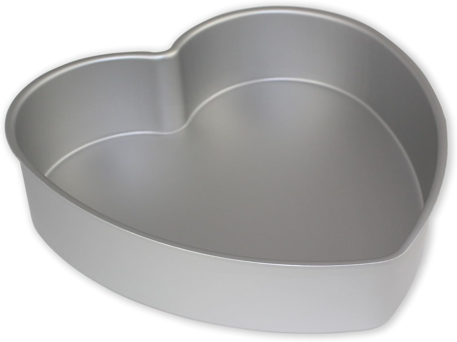 PME Anodised Aluminium Heart Cake Pan,Silver,6 X 3-Inch Deep