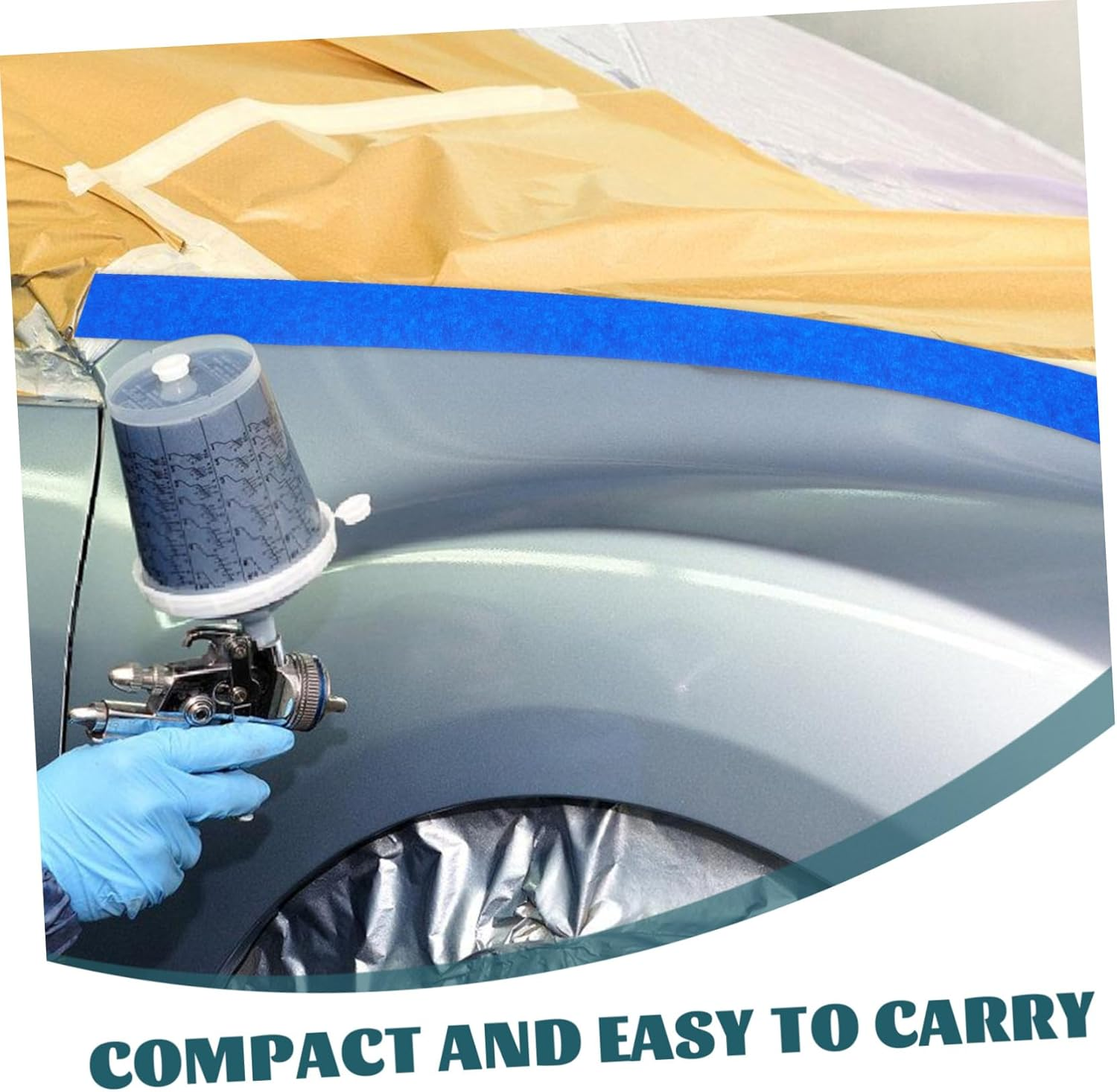 OSALADI 6Rolls Heavy Duty Masking Tape for Painting Accessories Automotive Home Walls Painting Packing Craft Use image number 1