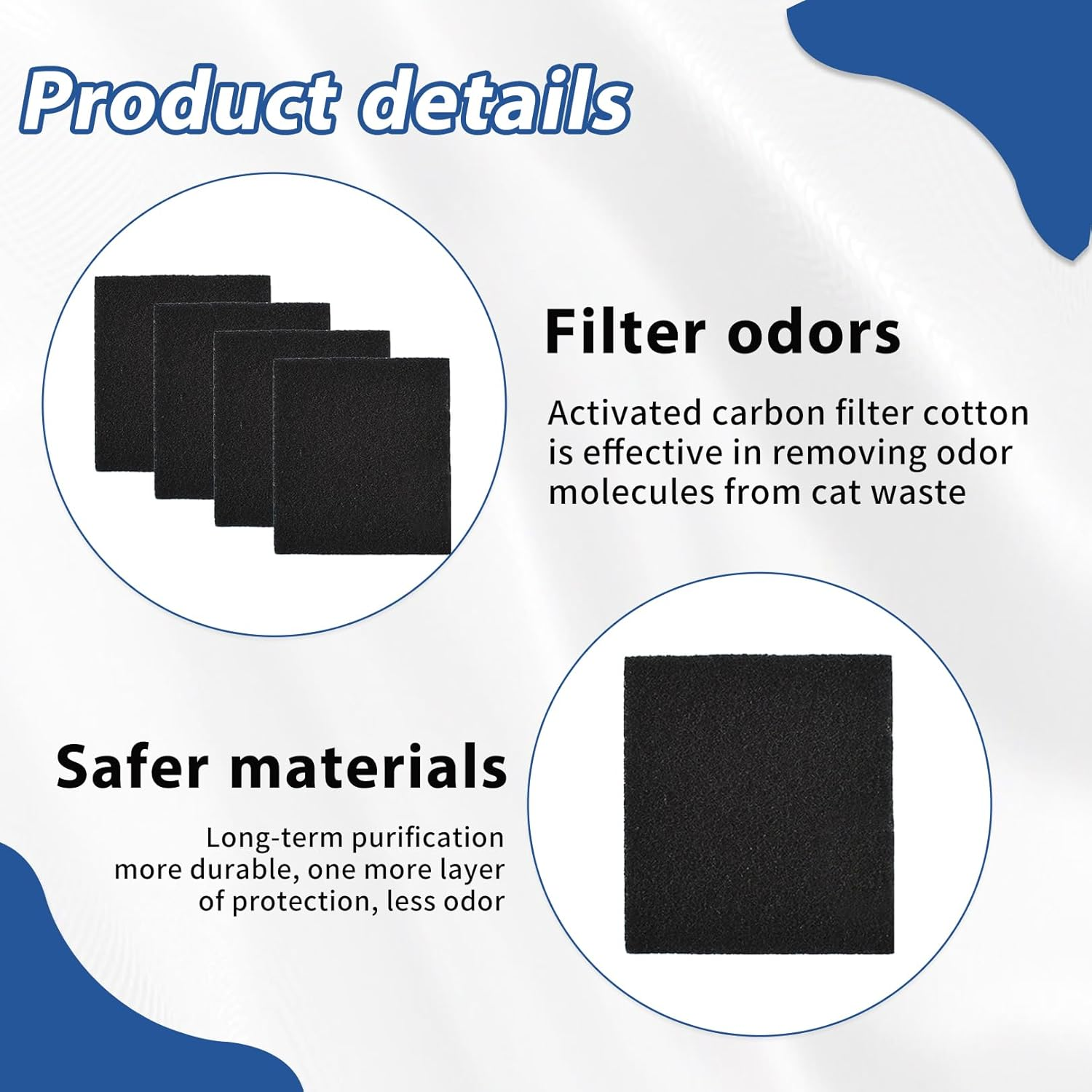 Cat Litter Tray Activated Carbon Filter for Fully Closed Cat Litter Tray image number 6