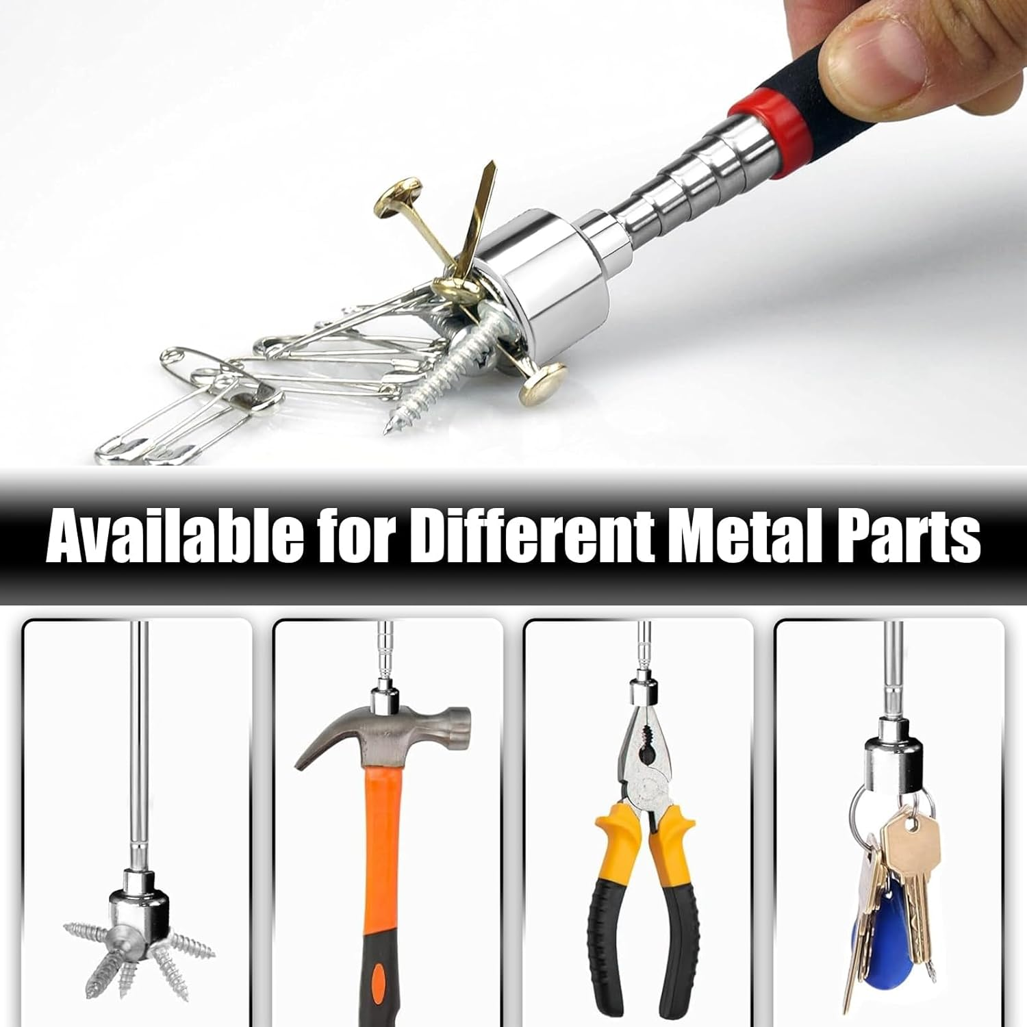 Telescoping Magnet Stick Tool, 20Lb Magnetic Pickup Tool, Magnet Stick Tool for Picking up Keys, Nuts image number 1