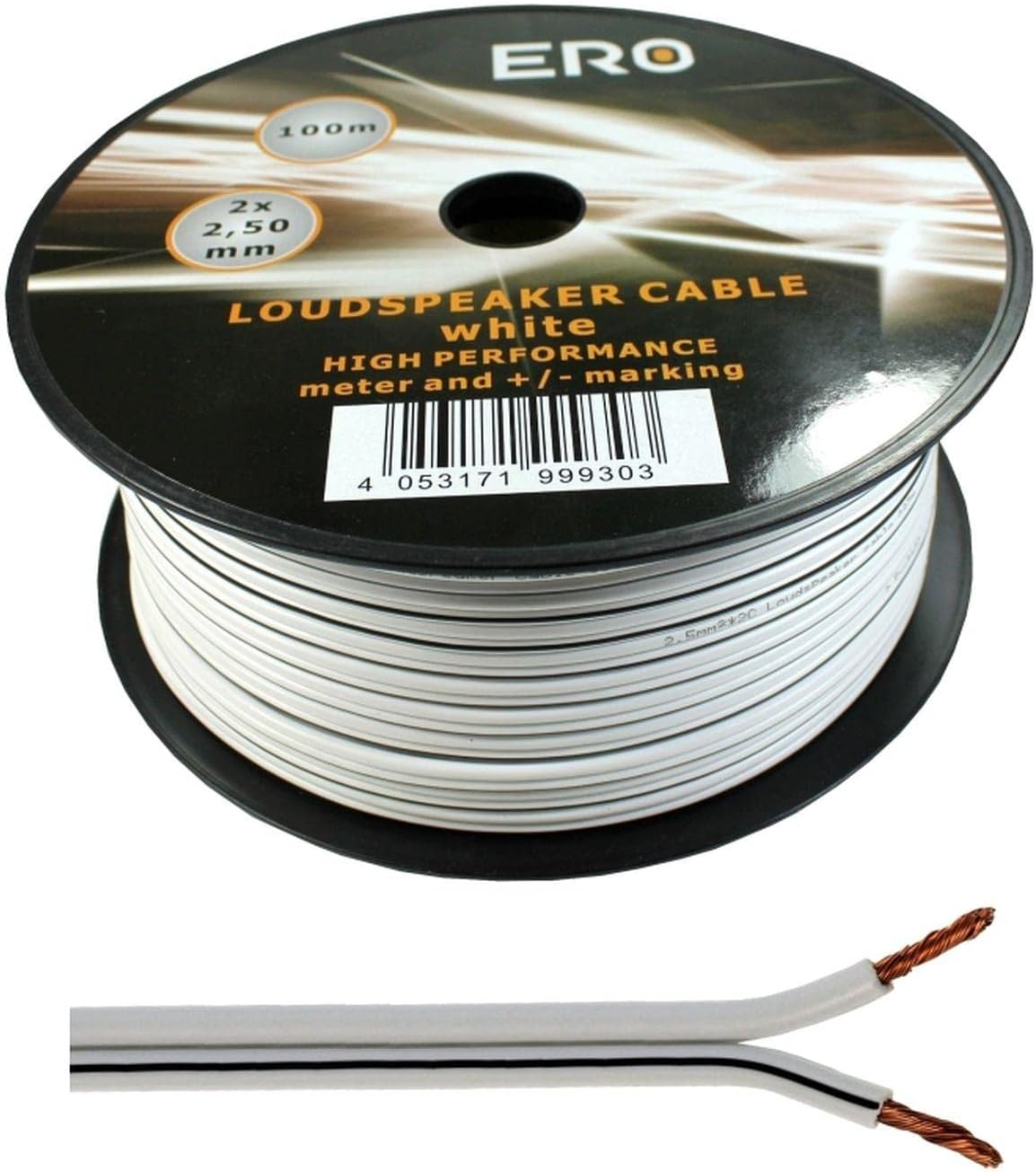 Speaker Cable 2 X 2.50 Mm&sup2; 10 M Black CCA Audio Cable Speaker Cable image number 7