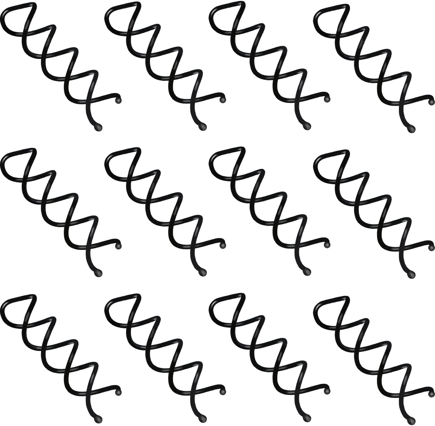 Spiral Hair Pin Spin Pin Spiral Hair Clip Spin Clip Bun Stick Pick for DIY Style 20 Pack (Rose Gold)