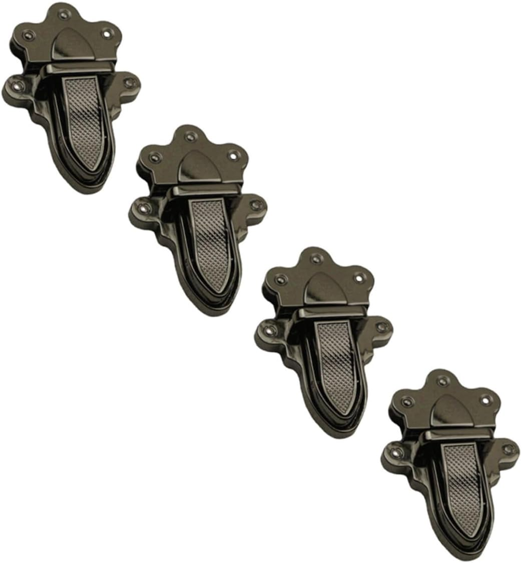 OATIPHO 4Pcs Metal Bag Closure Press Locks DIY Handbag Lock Accessories for Shoulder Bags Travel Purse Repair Replacement in Silver