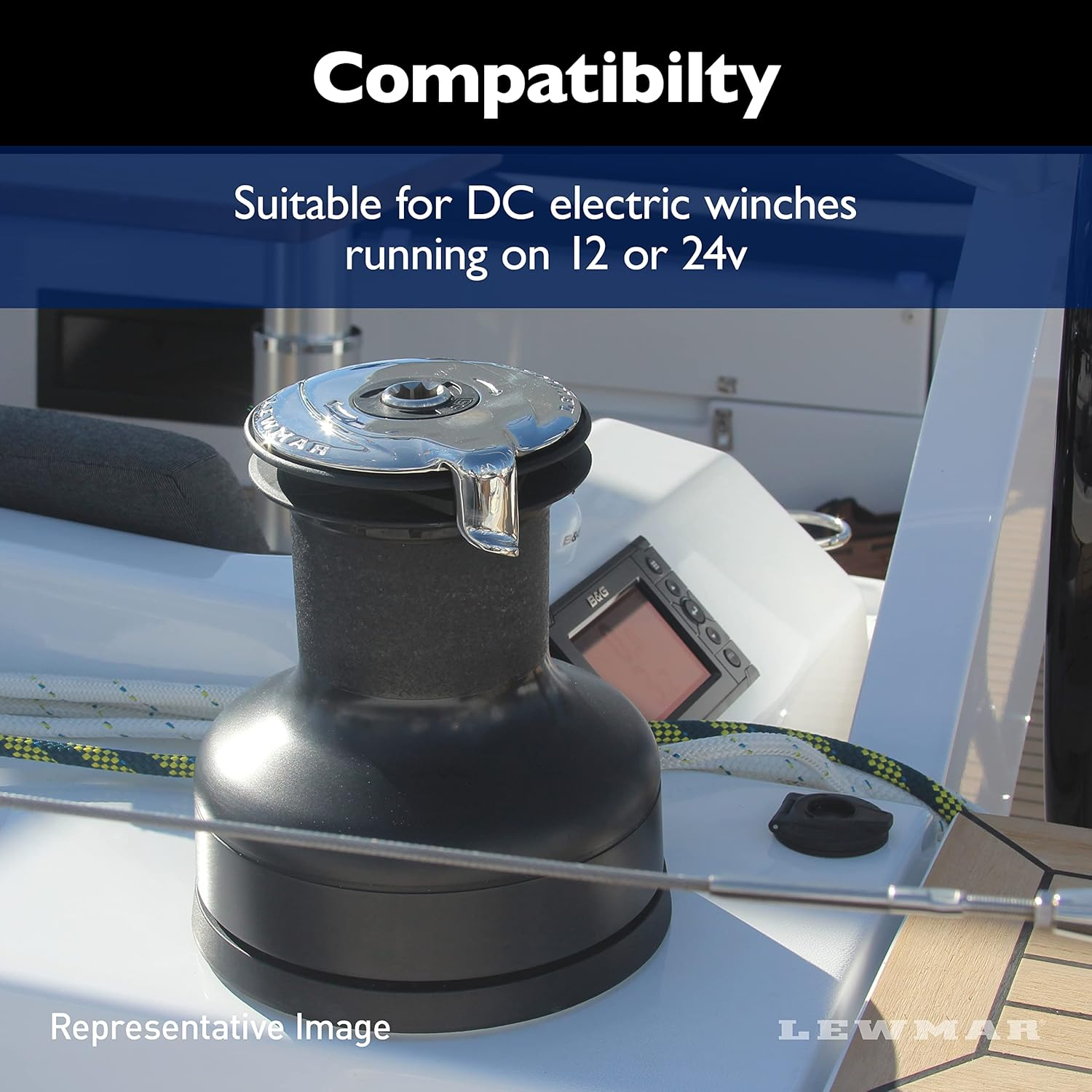 Switch-Windlass, CHSX Foot Open Top Black image number 6