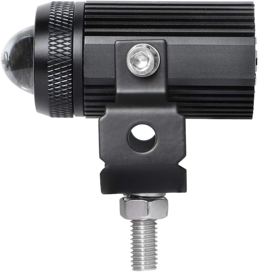 EXZEIT Led Driving Light for Motorcycle, High Low Beam Function 1.3'' Fog Lights Aux Light for Motorcycle E-Bike ATV UTV, 12/24V, 30W, 6000 Lumens 2 Pcs (White Light) - Amber Light image number 6