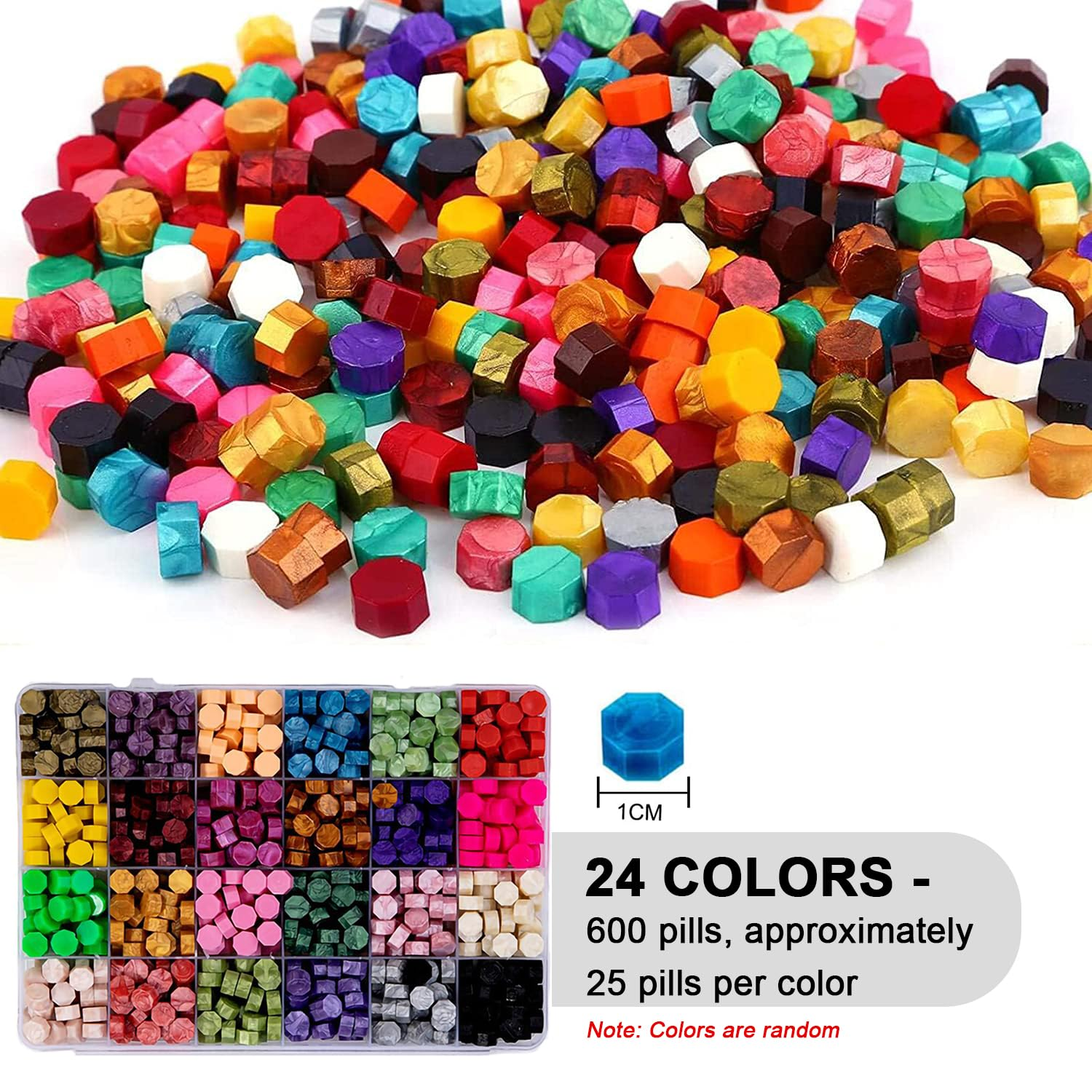 Wax Seal, Wax Seal Stamp Kit, Comes with Heater, Vintage Envelope, Wax Melting Spoon and More. Sealing Wax, for Making Wedding Invitations, Letters and Other Craft Projects (Multicolor) image number 5