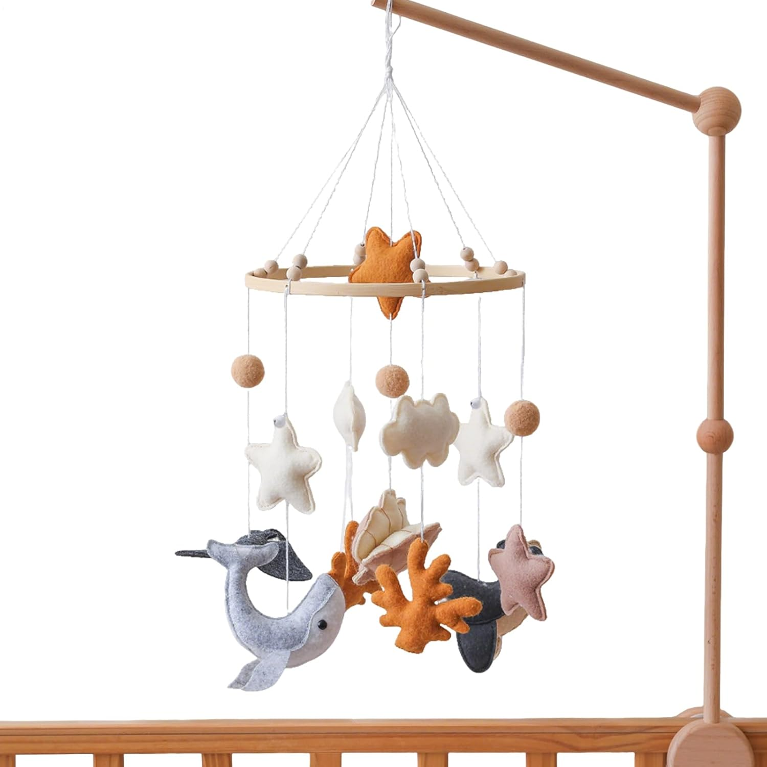 Baby Mobile Cradle - Nursery Mobile, Sensitive Toy in Wind Carillon Animal Carillon | Decoration for Bedroom Cradle Girls Cr&egrave;che Bedroom Toy Cartoon in Verheira image number 3