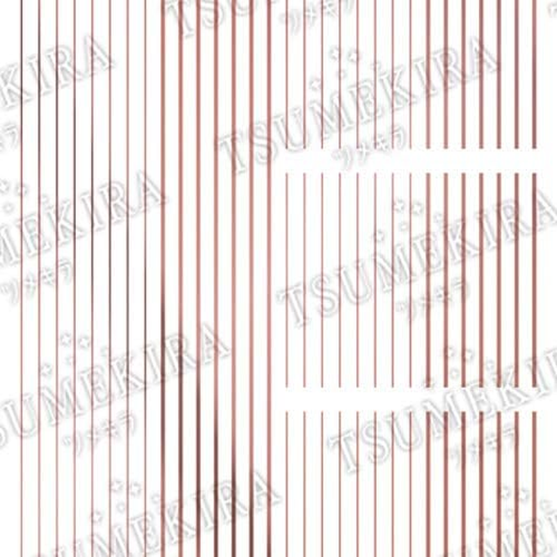 TSUMEKIRA SG-PIN-205 Nail Stickers, Pinstripes, Champagne Pink, 1 Piece image number 1