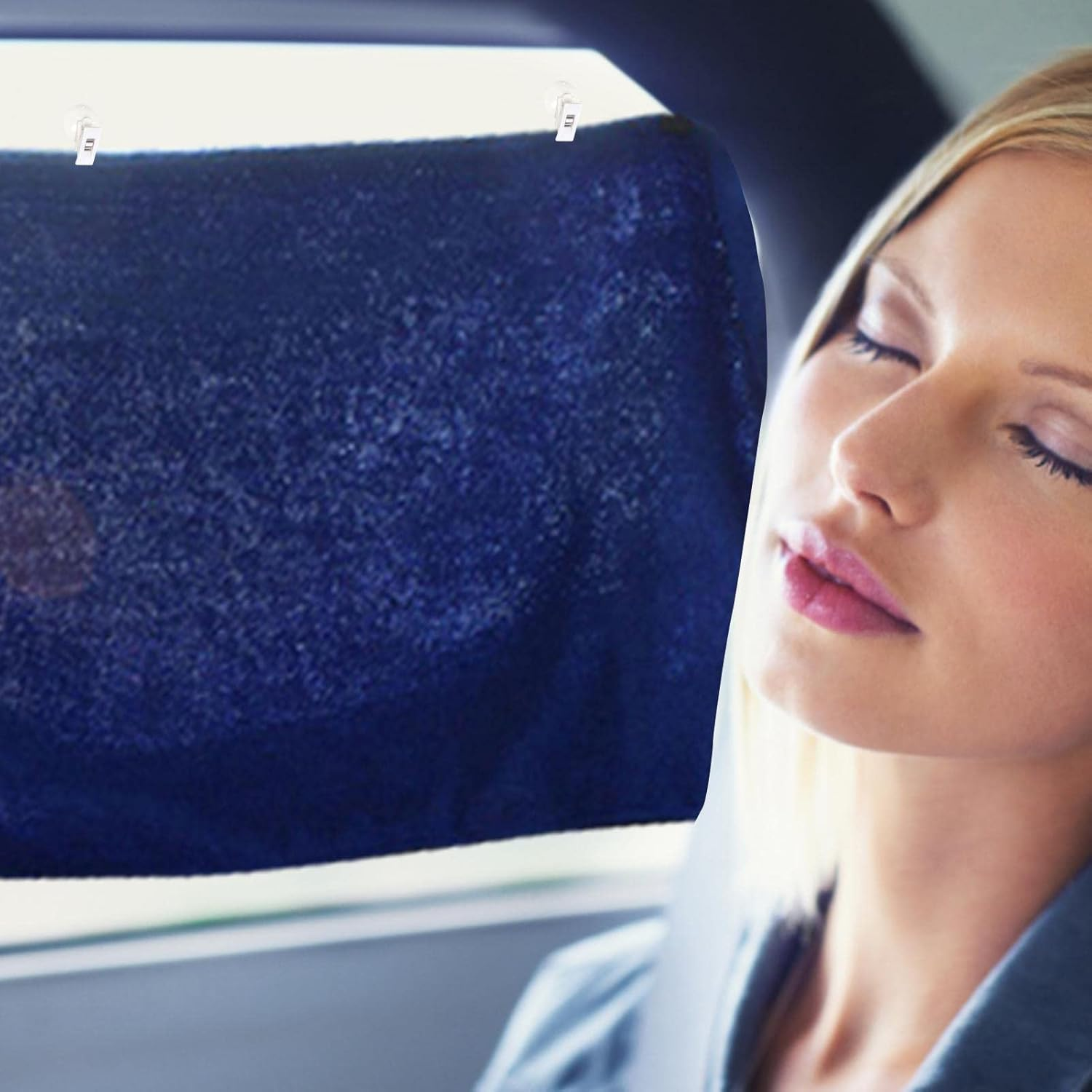 Car Parking Ticker Holder,Invoice Ticket Folder, Parking Permit Holder, Parking Ticket Holder | 2 Card Clamp, Bill Clip, Auto Interior Accessories, Suction Cup Fridge, Car, Home - White image number 2