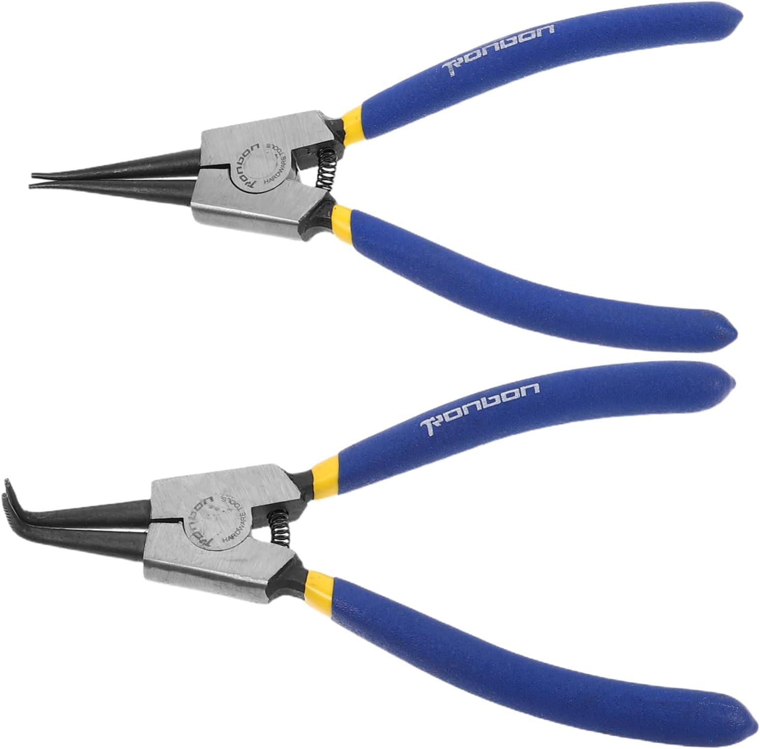 Tofficu 2Pcs Locking Pliers Bent Nose Circlip Tools for Internal External High for Automotive Repairs Efficient Installation Removal image number 6