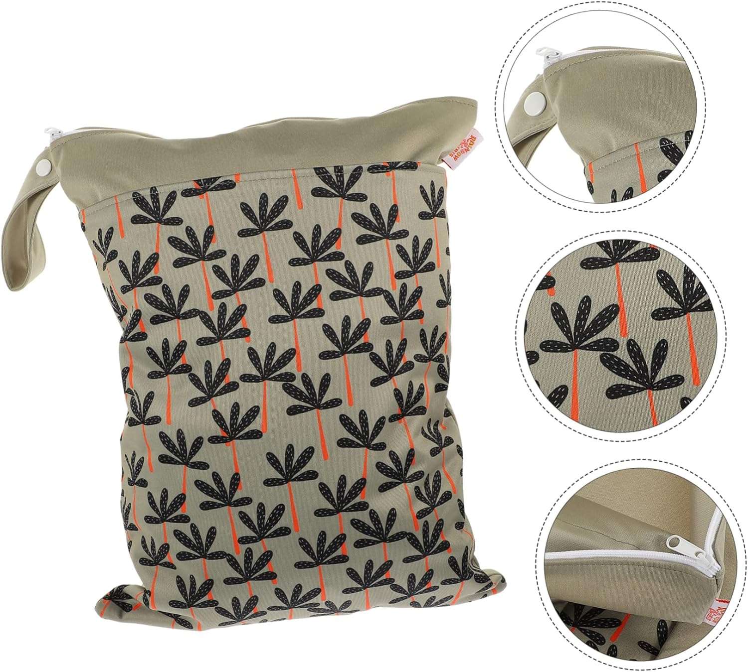 Mikinona Diaper Bag Large Capacity Wet Dry Organizer Pouch for Diaper Storage Portable Travel Nappy Storage Bag Accessories image number 1