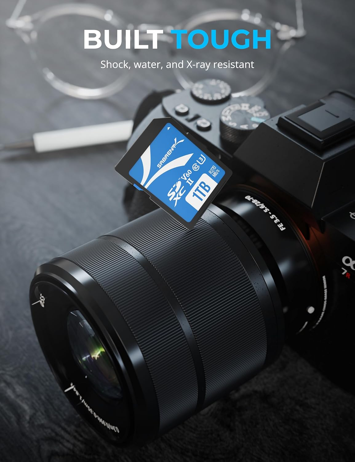 SABRENT Rocket V60 1TB SD UHS-II Memory Card R270Mb/S W170Mb/S (SD-TL60-1TB) image number 2