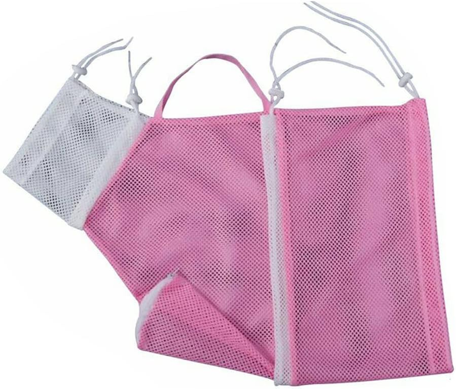 Mesh Cat Grooming Bath Bag Cat Supplies Washing Bags Pet Bathing Nail Trimm AU Pink image number 6